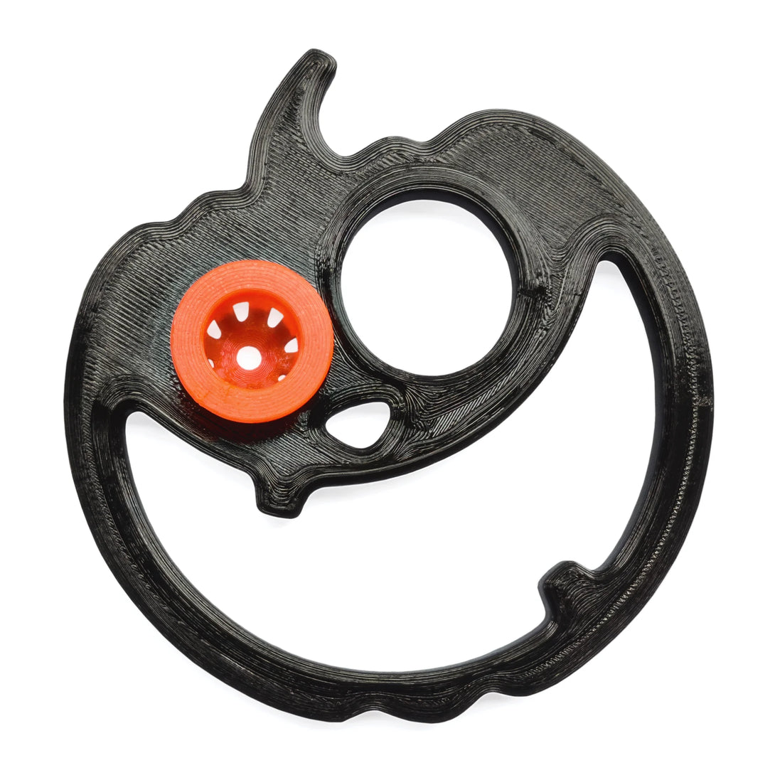 Pumpkin Jack Floating Fish Feeding Ring with Worm Feeder Cone - Halloween Aquarium Decor