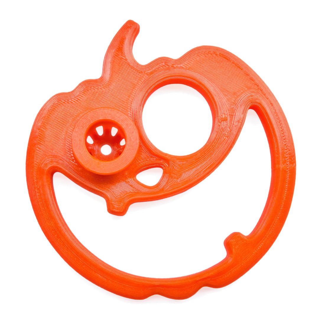 Pumpkin Jack Floating Fish Feeding Ring with Worm Feeder Cone - Halloween Aquarium Decor